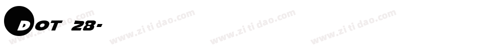 Dot 28字体转换